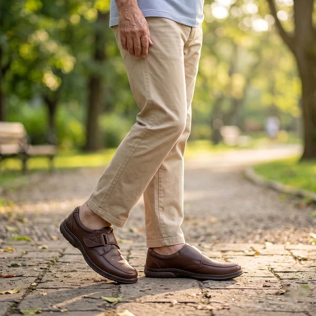 Formal Chocolate Comfort Shoes | Free Glucometer | ফ্রী ডায়াবেটিস মেশিন | A300