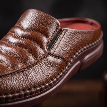 হাওয়াই সোল | Chocolate Leather Men’s Loafers Shoe – 108