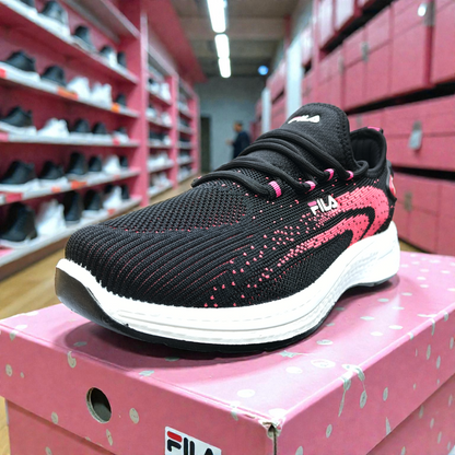 Black Fila Women's Walking Sneakers লেডিস সকাল-বিকাল হাঁটার জুতা