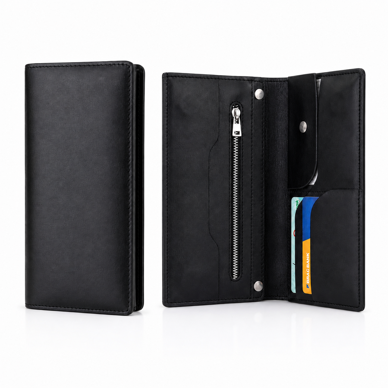 Black Diabetic Care Long Wallet | কার্ড, ক্যাশ ও ডকুমেন্ট অর্গানাইজার