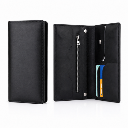 Black Diabetic Care Long Wallet | কার্ড, ক্যাশ ও ডকুমেন্ট অর্গানাইজার