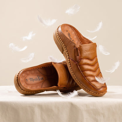 হাওয়াই সোল | Brown Leather Men’s Loafers Shoe – 108