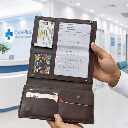 Chocolate Diabetic Care Long Wallet | কার্ড, ক্যাশ ও ডকুমেন্ট অর্গানাইজার