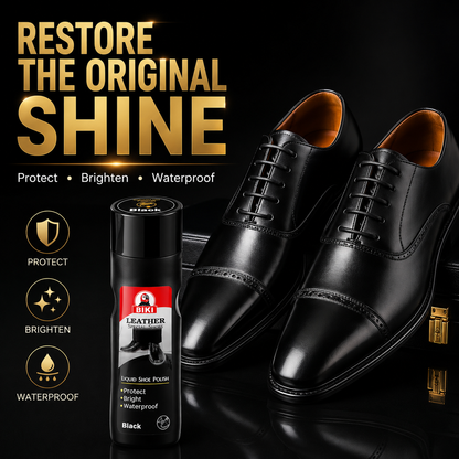 BIKI BLACK Leather Liquid Shoe Polish 75ml –