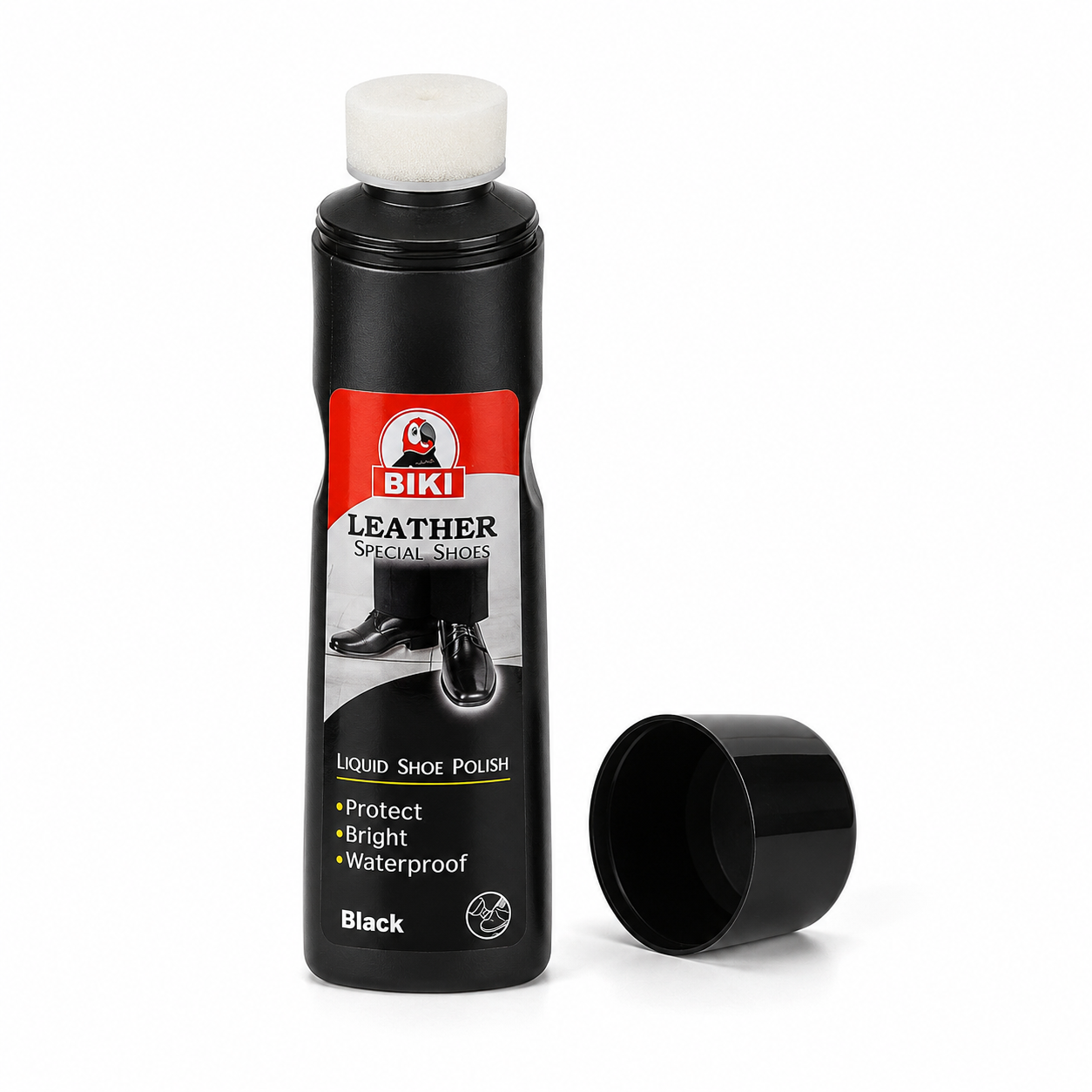 BIKI BLACK Leather Liquid Shoe Polish 75ml –