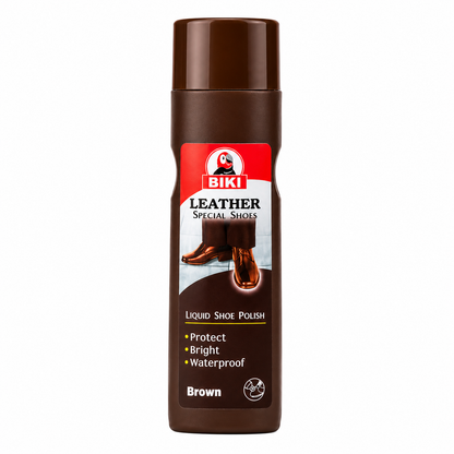 BIKI BROWN Leather Liquid Shoe Polish 75ml