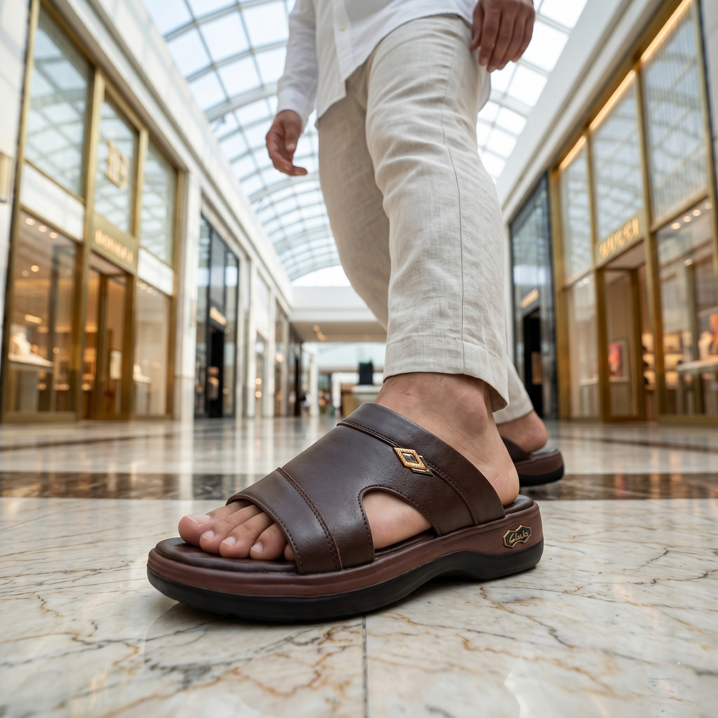 Diabetic Arabian Comfort Men's Genuine Leather Doctor Insole – Chocolate