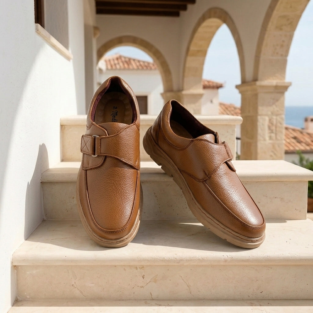 Formal Brown Comfort Shoes | Free Glucometer | ফ্রী ডায়াবেটিস মেশিন | A300