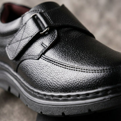 Formal Black Comfort Shoes | Free Glucometer | ফ্রী ডায়াবেটিস মেশিন | A300