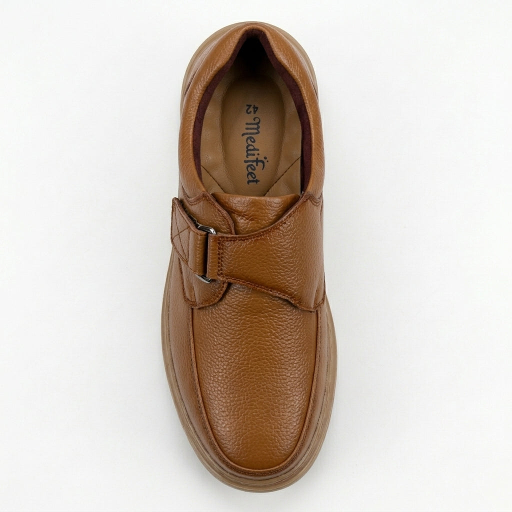 Formal Brown Comfort Shoes | Free Glucometer | ফ্রী ডায়াবেটিস মেশিন | A300