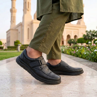 Formal Black Comfort Shoes | Free Glucometer | ফ্রী ডায়াবেটিস মেশিন | A300