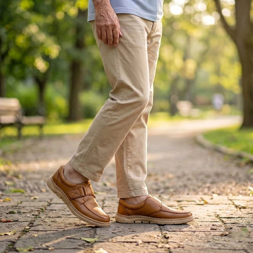 Formal Brown Comfort Shoes | Free Glucometer | ফ্রী ডায়াবেটিস মেশিন | A300