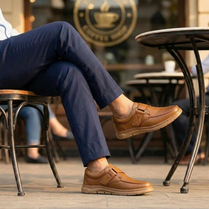 Formal Brown Comfort Shoes | Free Glucometer | ফ্রী ডায়াবেটিস মেশিন | A300