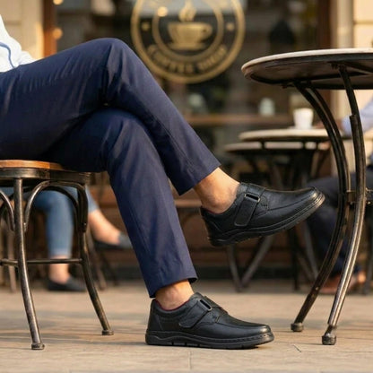 Formal Black Comfort Shoes | Free Glucometer | ফ্রী ডায়াবেটিস মেশিন | A300