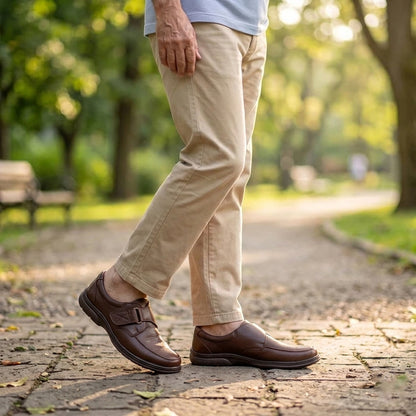 Formal Chocolate Comfort Shoes | Free Glucometer | ফ্রী ডায়াবেটিস মেশিন | A300