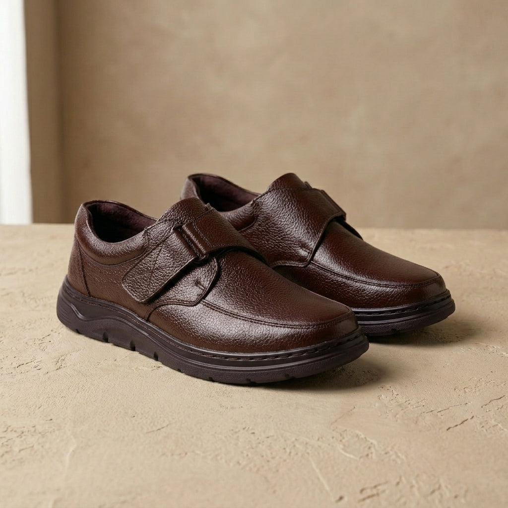 Formal Chocolate Comfort Shoes | Free Glucometer | ফ্রী ডায়াবেটিস মেশিন | A300
