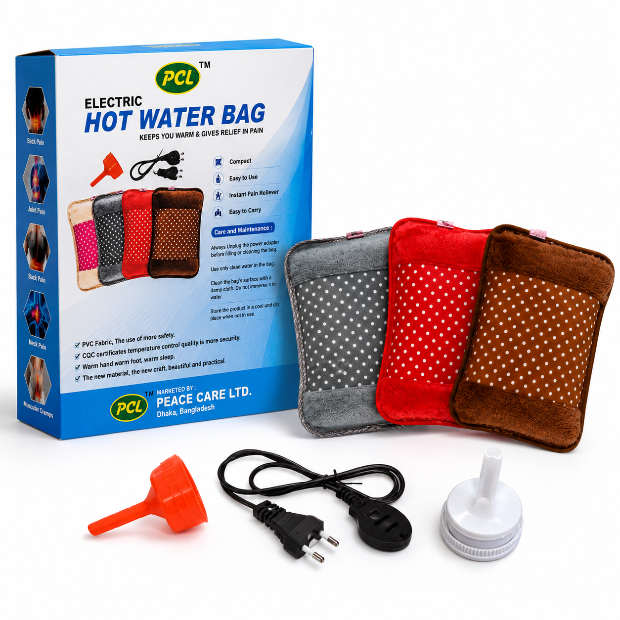 PCL Electric Hot Water Bag – হট ওয়াটার ব্যাগ